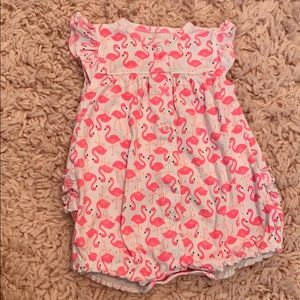 Pink Flamingo Romper